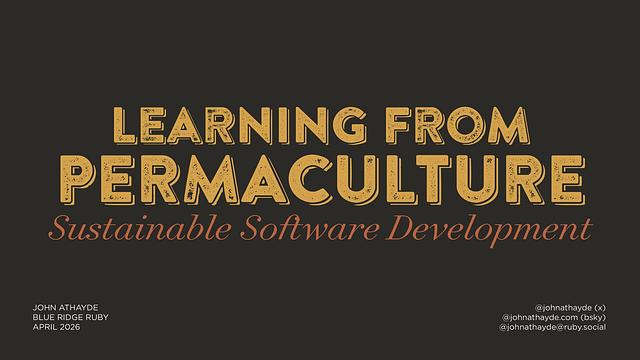 Learning from Permaculture cover