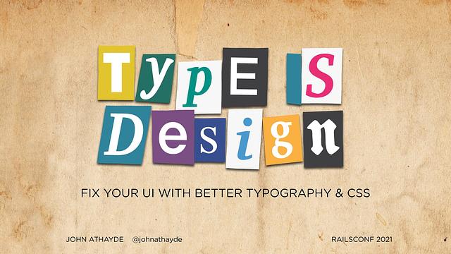 Type is Design cover